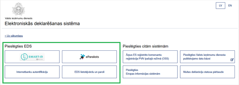 lietotāji var autentificēties sistēmā, izmantojot Smart-ID, eParakstu, eParakstu mobile, eID Scan vai internetbankas autentifikāciju. Izņēmums – tikai ārvalstnieki, kuri nevar saņemt Smart-ID, eParakstu, eParakstu mobile, eID Scan vai internetbankas autentifikācijas rīkus, turpina lietot paroli;