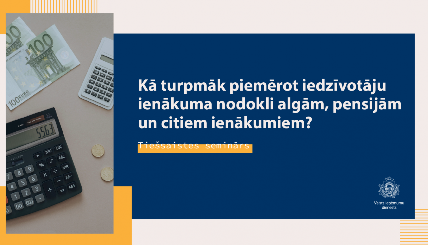 Informatīvs attēls par semināru